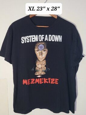 System Of A Down Mezmerize Black Men's XL T-Shirt Metal/Alternative